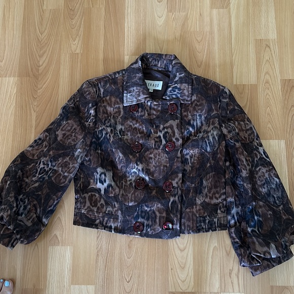 Louis Feraud Leopards Print Evening Jacket - Picture 4 of 14